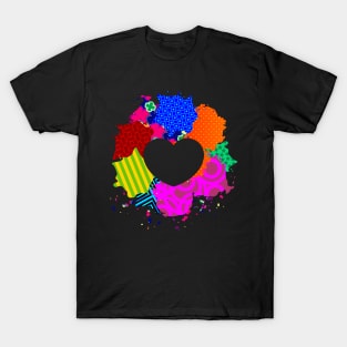 Psychedelic Heart Splatter T-Shirt